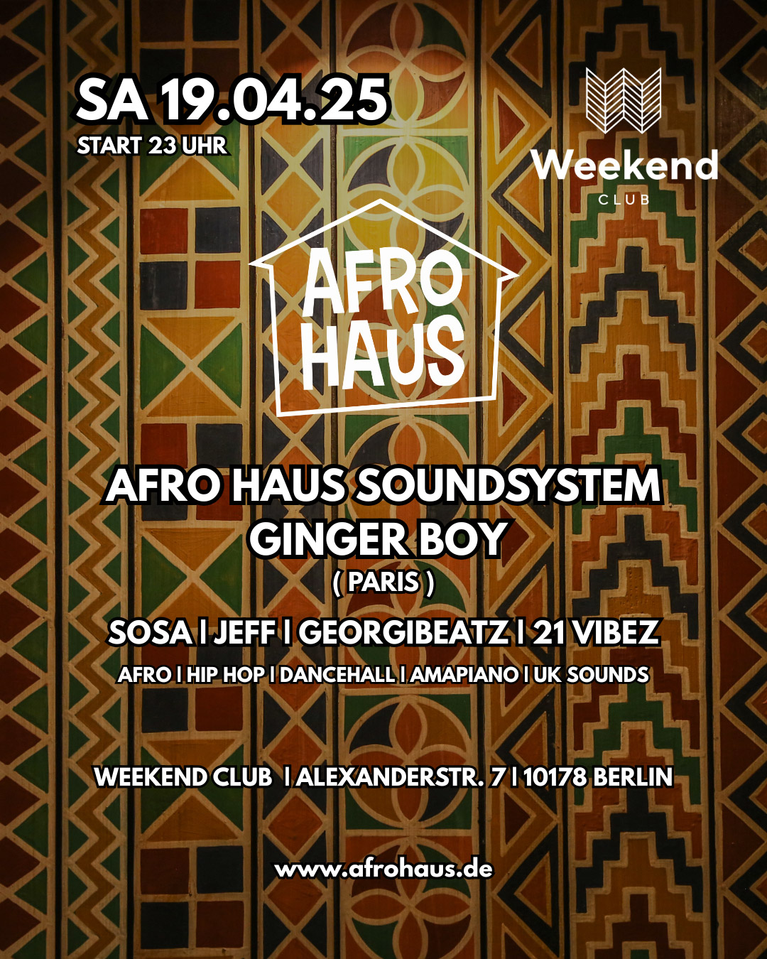 AFRO HAUS pres AFROBEATS TO THE WORLD