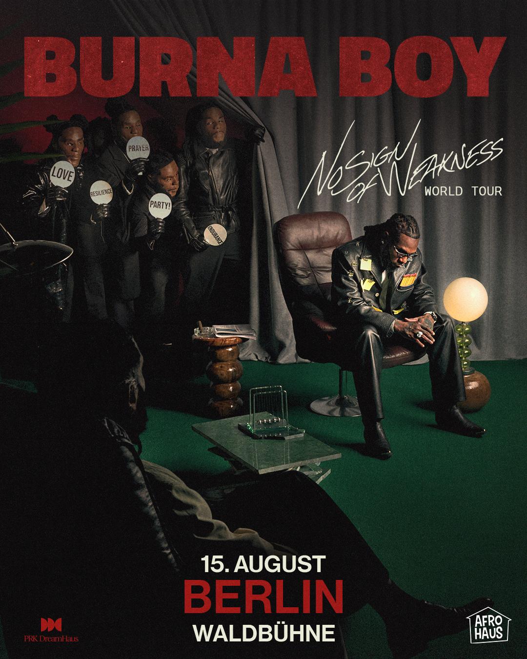  BURNA BOY - No Sign of Weakness  World Tour