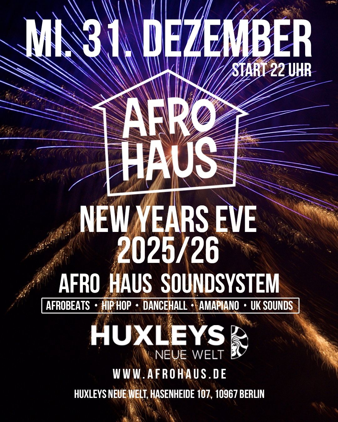  AFRO HAUS NEW YEARS EVE 2025-2026