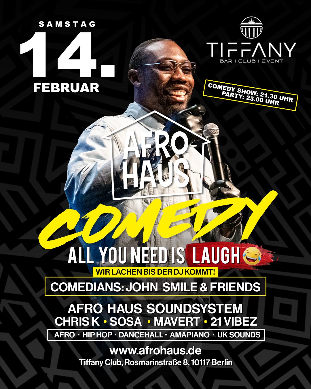  AFRO HAUS COMEDY & PARTY