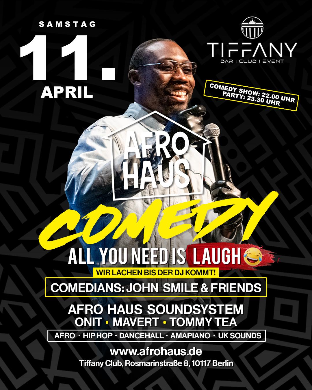  AFRO HAUS COMEDY & PARTY
